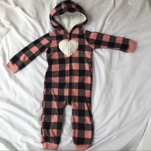 Carter’s Fleece Girls Coveralls, 24 Months Outfit
